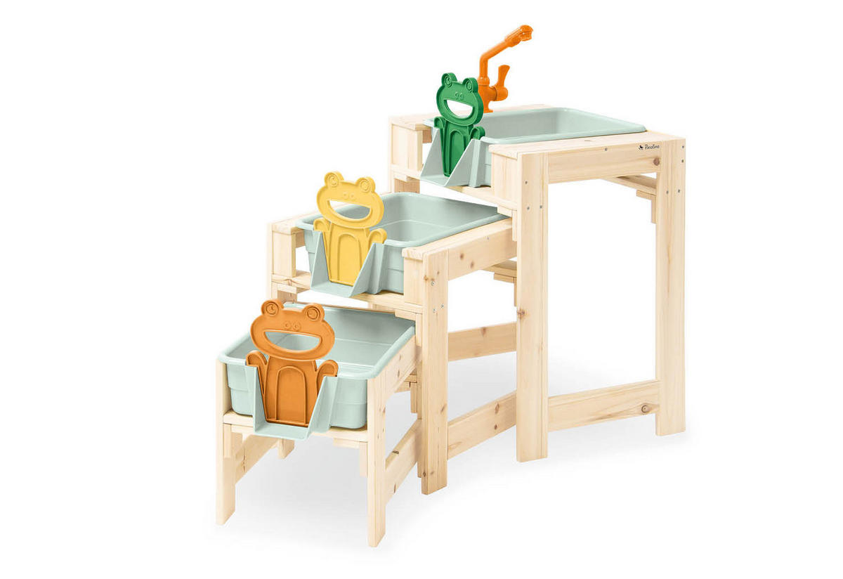 SAND- UND WASSERTISCH FROLINO  - Naturfarben, Basics, Holz (39,5/61/98cm) - Pinolino