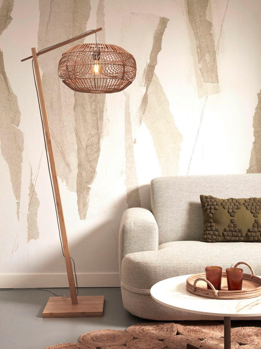 GOLVLAMPA GOOD&MOJO  74/48/176 cm    - naturfärgad, Trend (74/48/176cm) - Good & Mojo