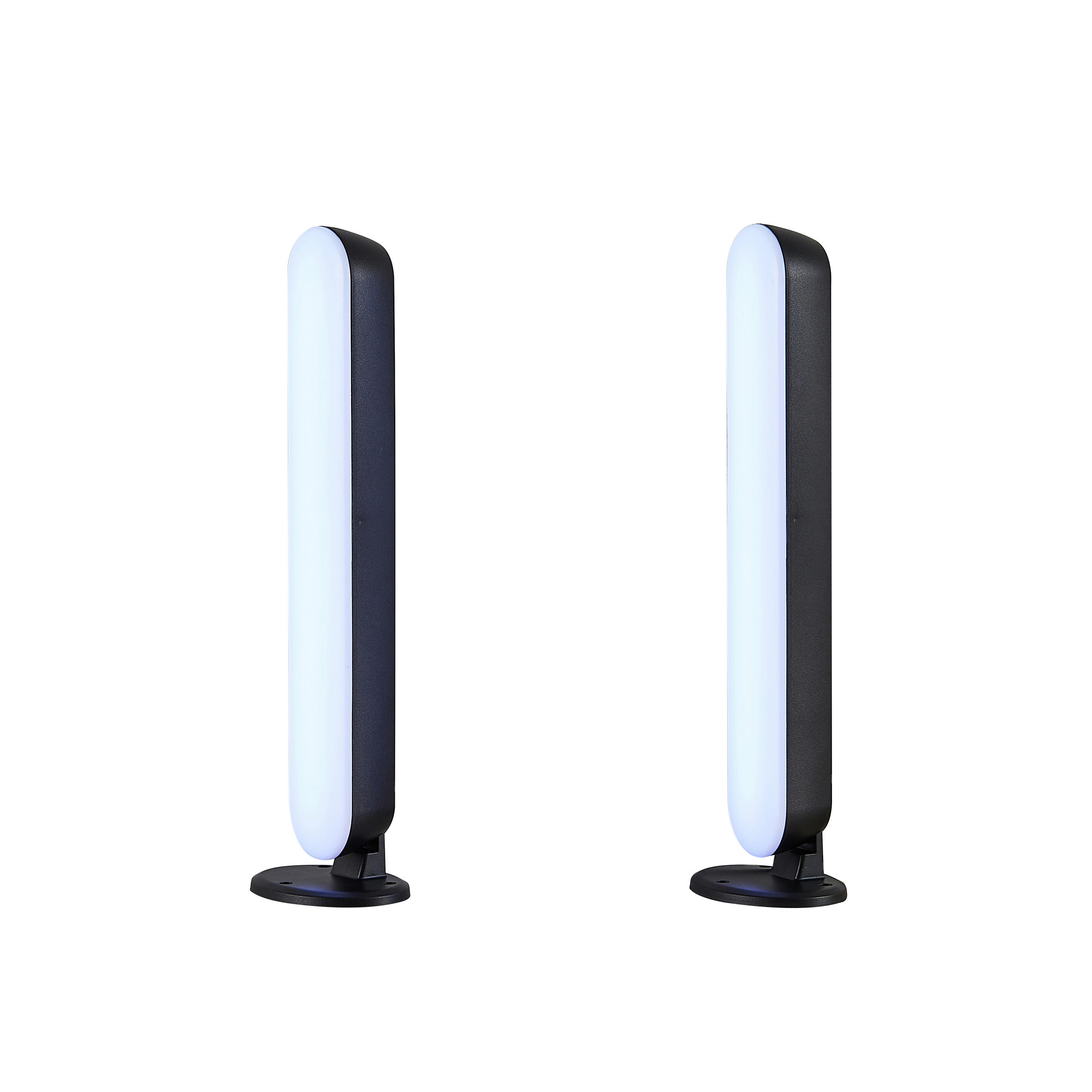 STONA LED LAMPA - crna, Trendi, plastika (3,5/28/4,5cm)