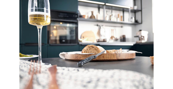 EINBAUKÜCHE   - Dunkelblau, Design, Holzwerkstoff - Novel