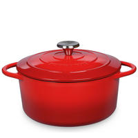 BRATENTOPF PROVENCE 4,2 L  - Rot, Basics, Metall (24/11,5cm) - KÜCHENPROFI