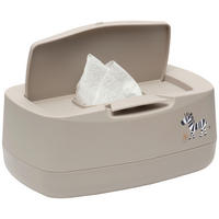 FEUCHTTÜCHER-BOX STEPPE  - Taupe, Basics, Kunststoff (21/13/9cm) - Bebe Jou