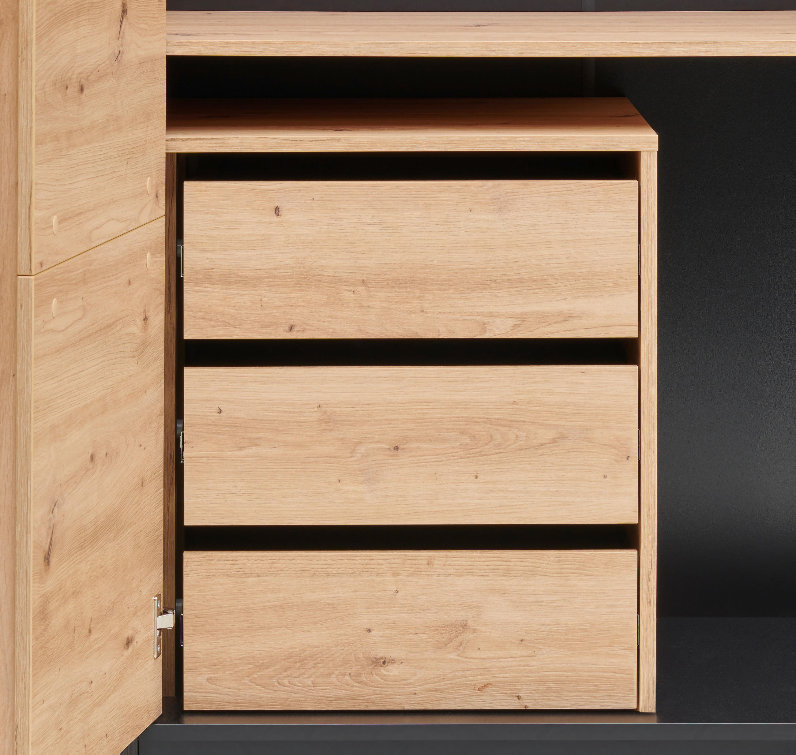 SCHUBKASTENEINSATZ 53/59/49 cm - Eiche Artisan, Design, Holzwerkstoff (53/59/49cm) - Voleo
