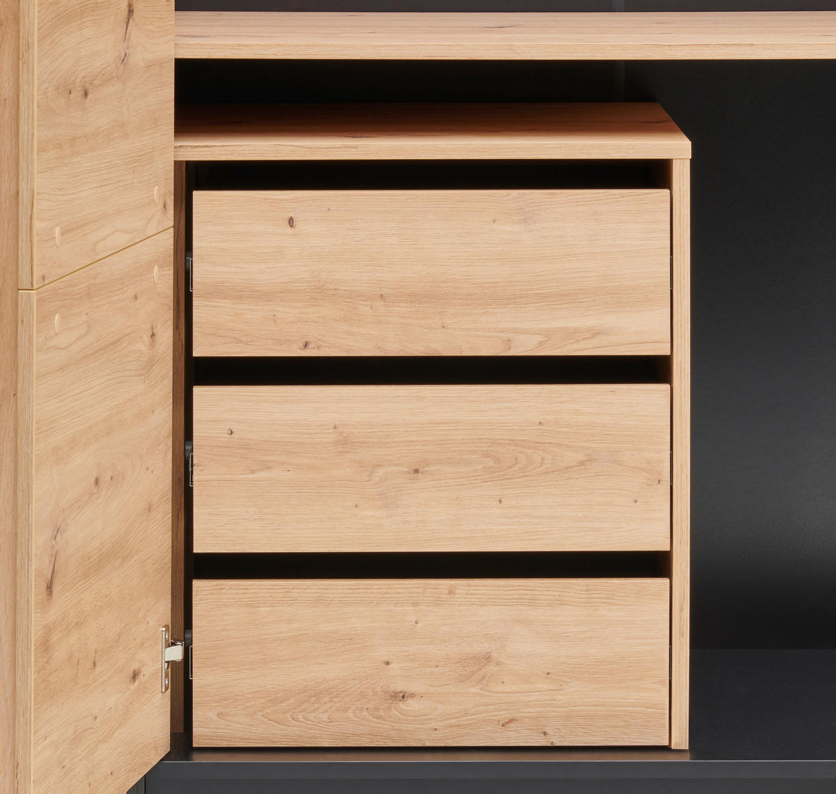 SCHUBKASTENEINSATZ 53/59/49 cm   - Eiche Artisan, Design, Holzwerkstoff (53/59/49cm) - Voleo
