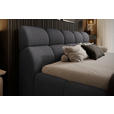 POLSTERBETT 180/200 cm,  in Anthrazit,  - Anthrazit/Schwarz, Design, Kunststoff/Textil (180/200cm) - Esposa