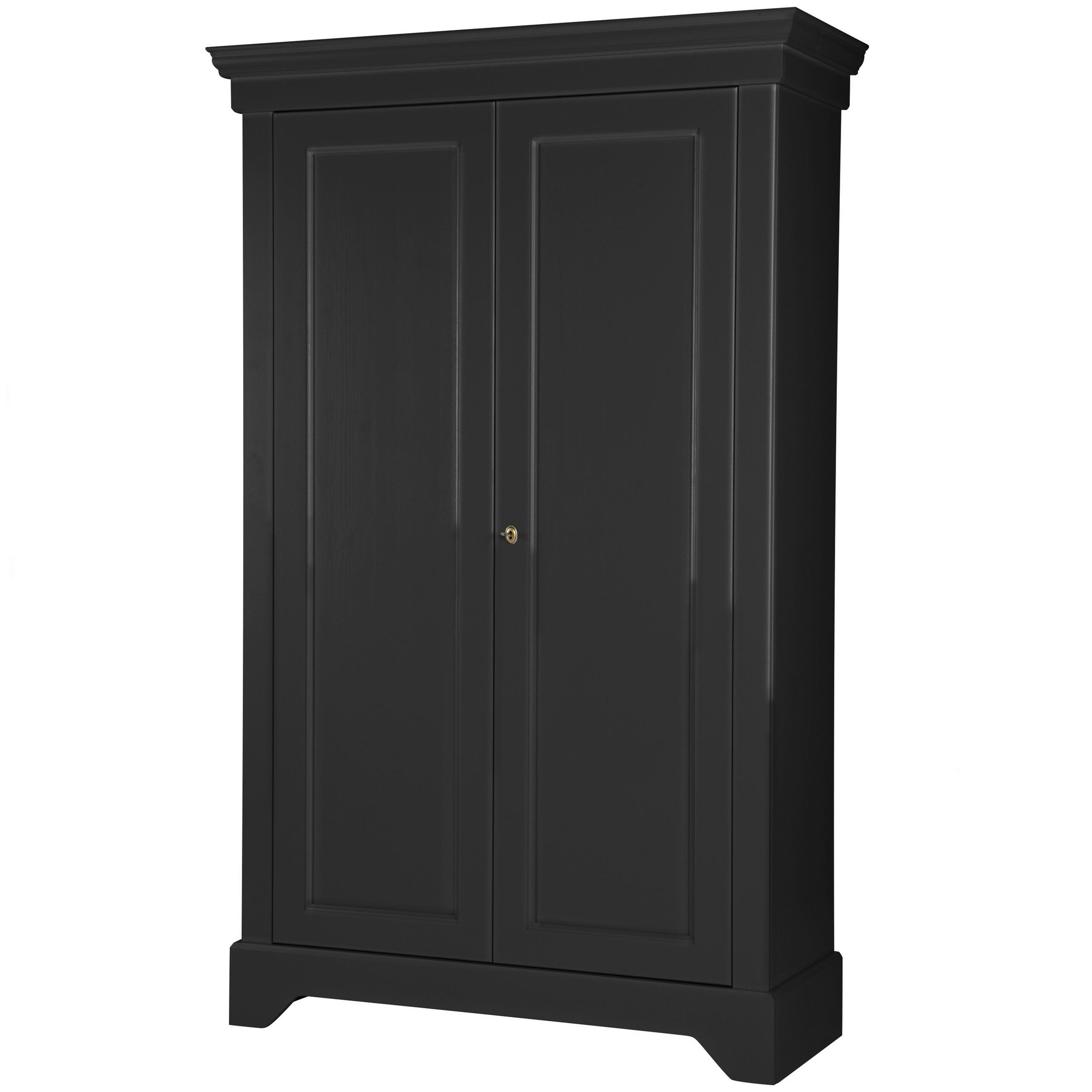 Livetastic Mehrzweckschrank Isabel Schwarz 118x191x47 cm