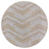 OUTDOORTEPPICH 120/120 cm Melissa Braun, Grau  - Braun/Grau, KONVENTIONELL, Textil (120/120cm)