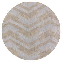 TEPIH ZA UNUTAR./VANJ. UPORAB  150/150 cm  smeđa, siva  Melissa  - siva/smeđa, Konvencionalno, tekstil (150/150cm)