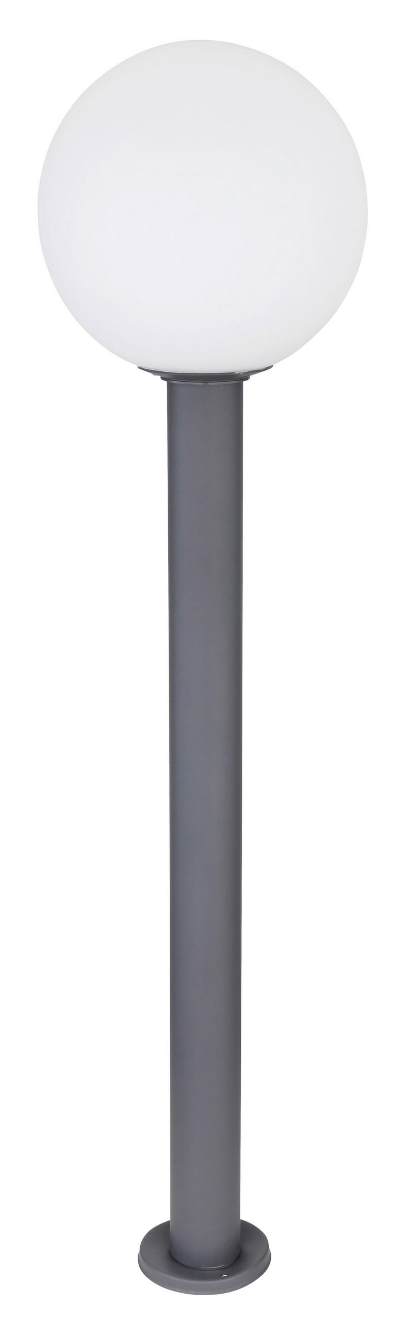 AUSSENLEUCHTE - Weiss/Anthrazit, Basics, Glas/Metall (25/100cm) - Globo