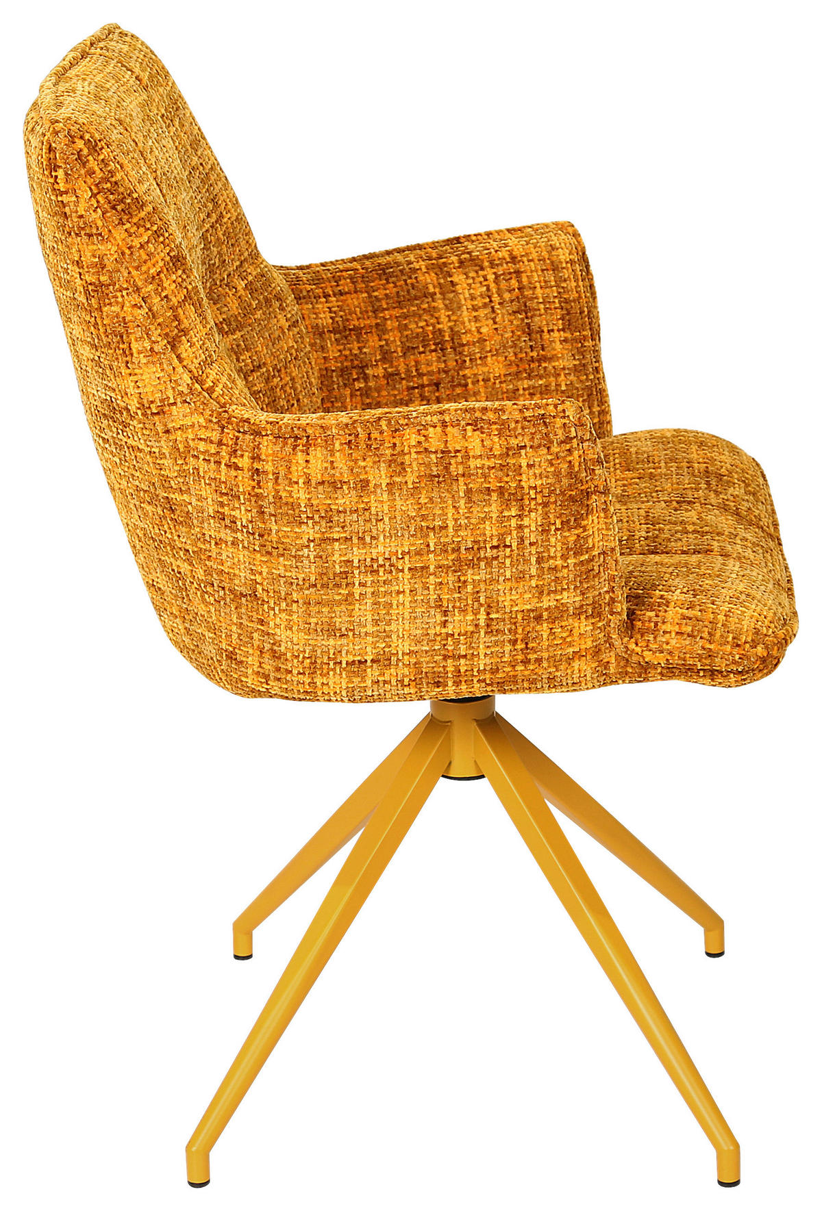 KAROSSZÉK sárga  - sárga, Lifestyle, textil/fém (59.5/90,5/62,5cm) - Novel