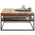 COUCHTISCH in Holz, Metall 80/80/40 cm - Eichefarben/Schwarz, Design, Holz/Metall (80/80/40cm) - Novel COUCHTISCH in Holz, Metall 80/80/40 cm - Eichefarben/Schwarz, Design, Holz/Metall (80/80/40cm) - Novel