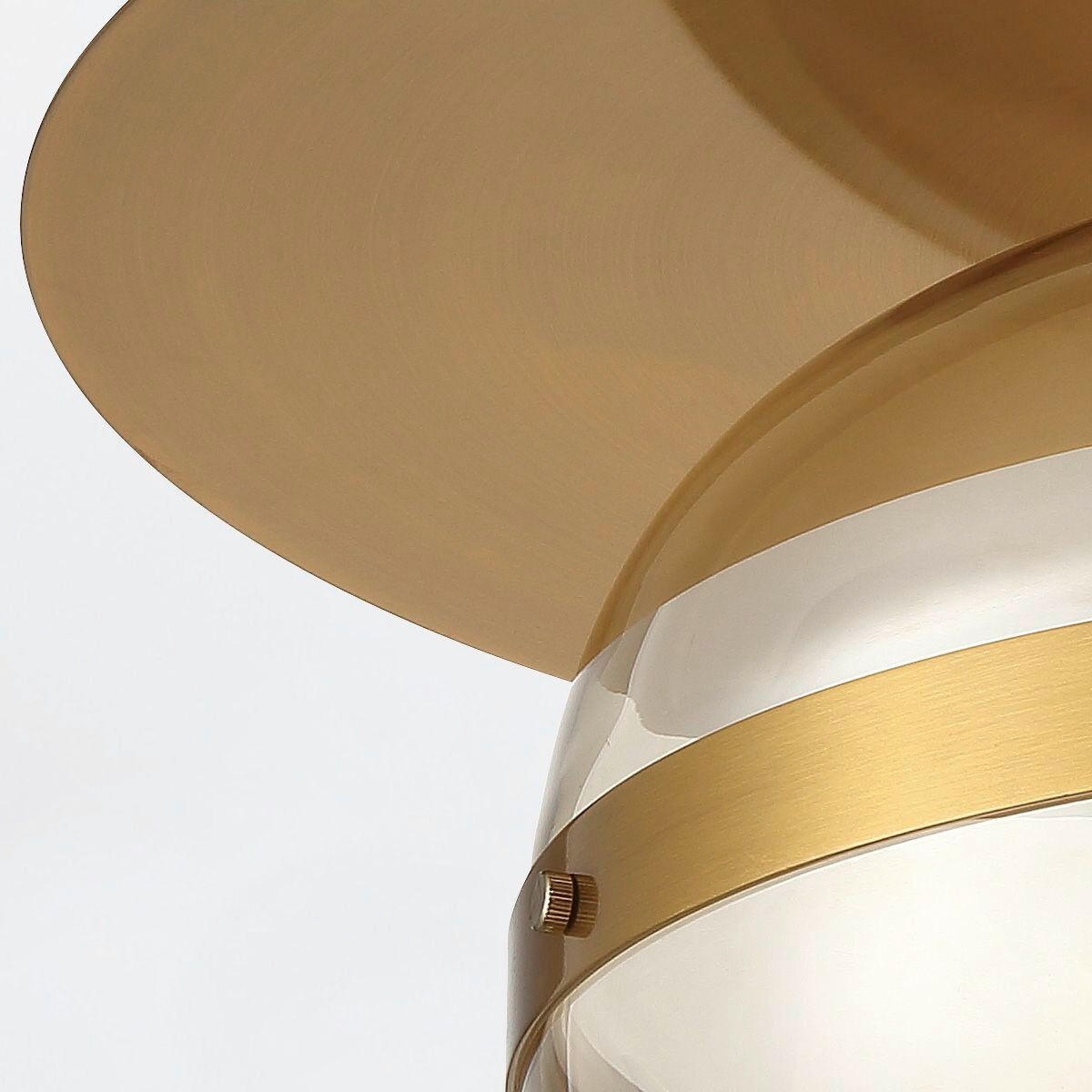 DECKENLEUCHTE  34,8/23,5 cm    - Messingfarben, Konventionell, Glas/Metall (34,8/23,5cm) - Elstead Lighting