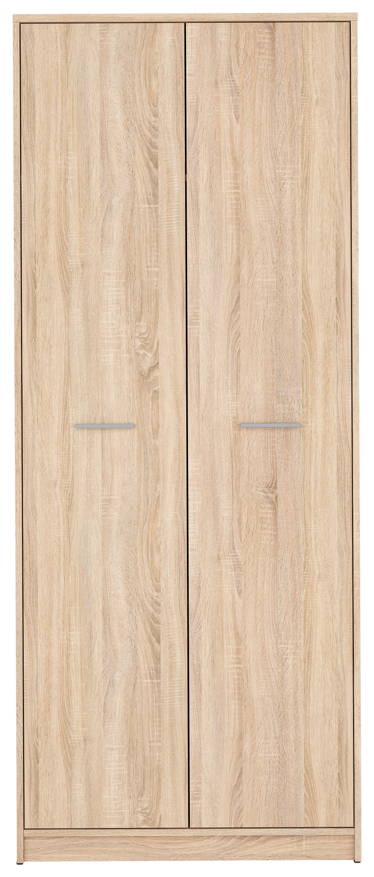 DREHTÜRENSCHRANK  in Sonoma Eiche  - Silberfarben/Sonoma Eiche, MODERN, Holzwerkstoff/Kunststoff (80/197/54,5cm) - MID.YOU