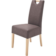 STOL, tekstil rjava - rjava, Design, tekstil/les (47/99/59cm) - Carryhome
