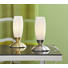 TISCHLEUCHTE - Opal/Nickelfarben, LIFESTYLE, Glas/Metall (23cm) - BOXXX