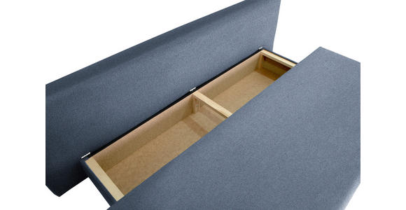 SCHLAFSOFA Taras  mit Stoffauswahl Webstoff Blau  - Blau/Schwarz, Design, Kunststoff/Textil (197/77/81cm) - Xora