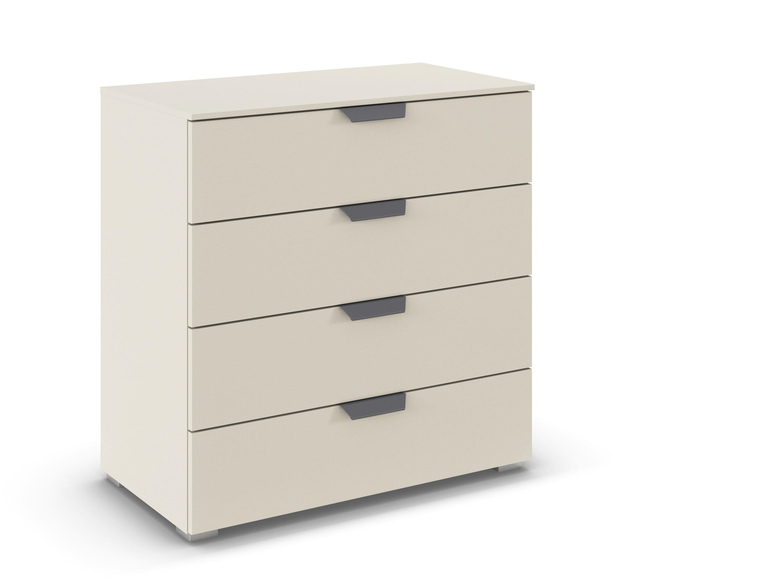 KOMMODE  in 80/81/42 cm  - Champagner/Dunkelgrau, Design, Holzwerkstoff/Metall (80/81/42cm) - Carryhome