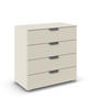 KOMMODE 80/81/42 cm  in Champagner  - Champagner/Dunkelgrau, Design, Holzwerkstoff/Metall (80/81/42cm) - Carryhome