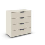KOMMODE  in 80/81/42 cm  - Champagner/Dunkelgrau, Design, Holzwerkstoff/Metall (80/81/42cm) - Carryhome