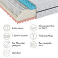 KALTSCHAUMMATRATZE - Weiß, MODERN, Textil (140/200cm) - Sleeptex