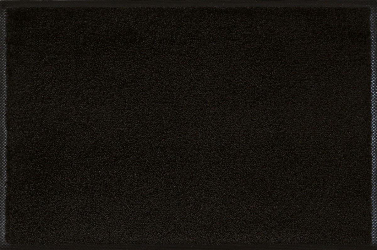 FUßMATTE  40/60 cm  Schwarz  - Schwarz, KONVENTIONELL, Kunststoff/Textil (40/60cm) - wash+dry