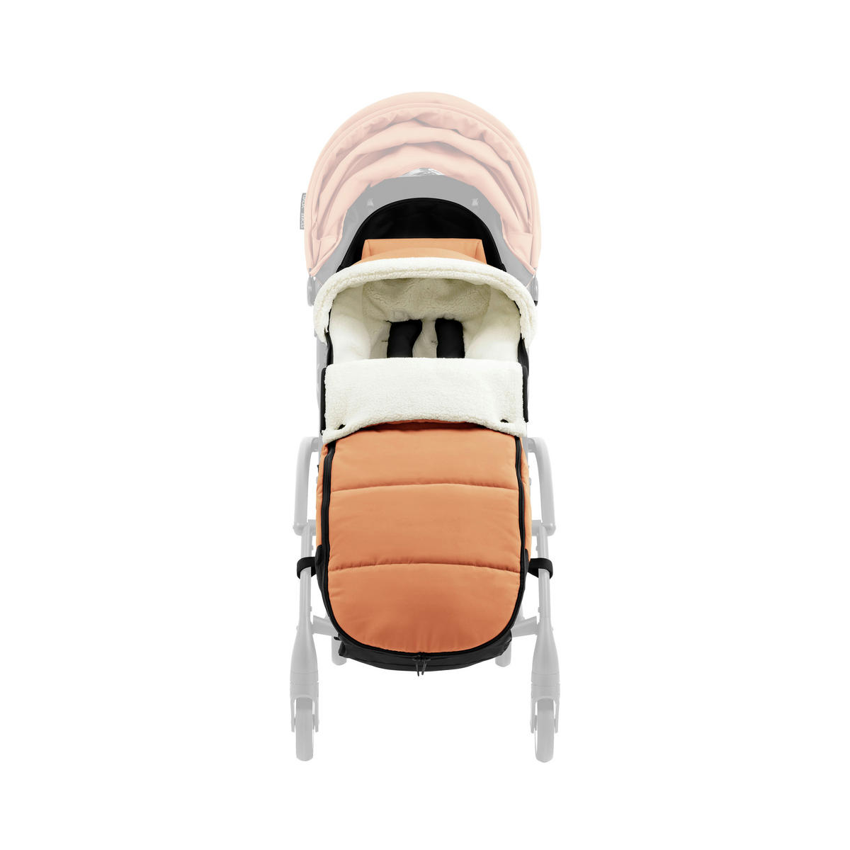 BUGGY-FUSSSACK  - Koralle, Basics, Textil (89/18,5/5cm) - Stokke