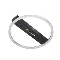 LED-DECKENLEUCHTE 40/6 cm   - Schwarz/Alufarben, Basics, Kunststoff/Metall (40/6cm) - Novel