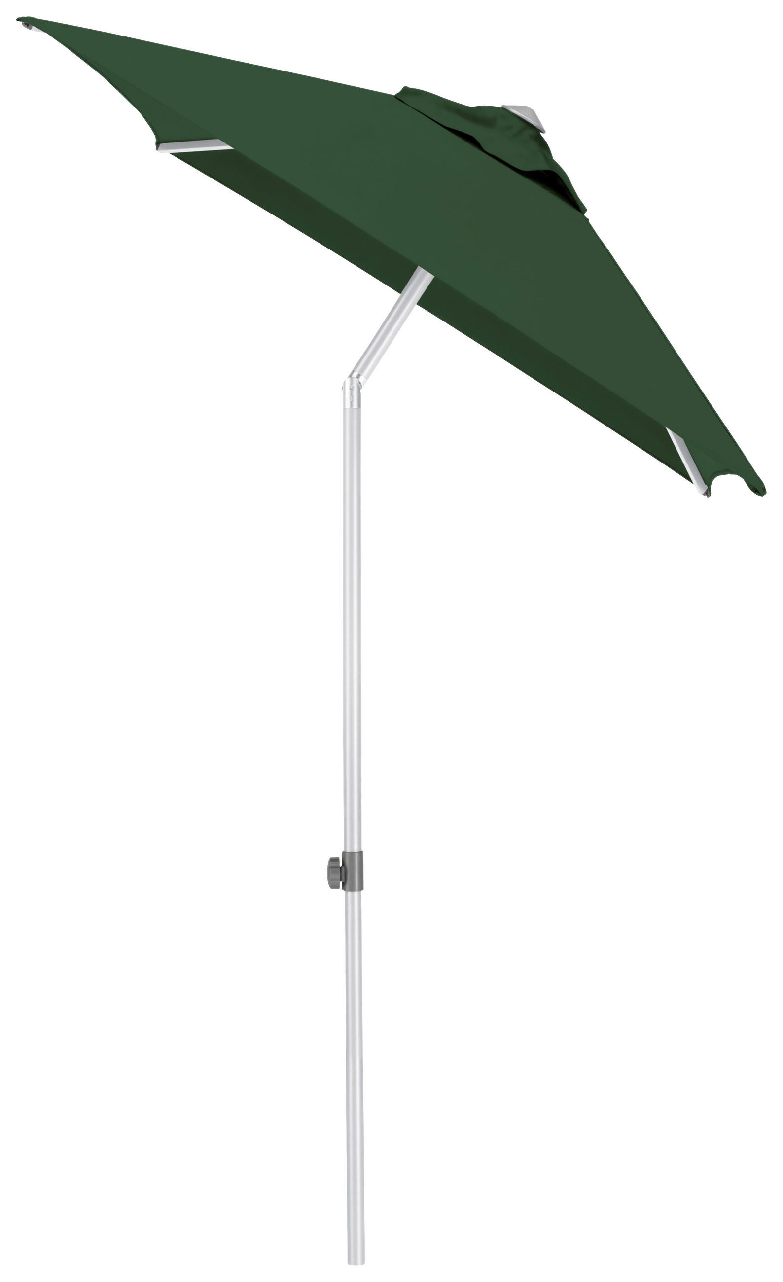 SONNENSCHIRM 210 cm Grün  - Silberfarben/Grün, Basics, Textil/Metall (150/210cm) - Kettler