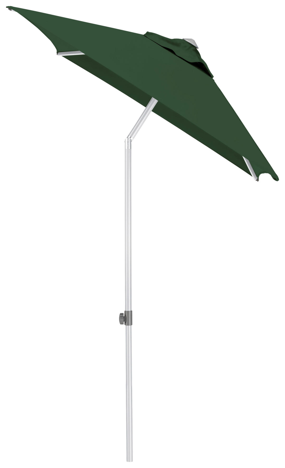 SONNENSCHIRM 210 cm Grün  - Silberfarben/Grün, Basics, Textil/Metall (150/210cm) - Kettler