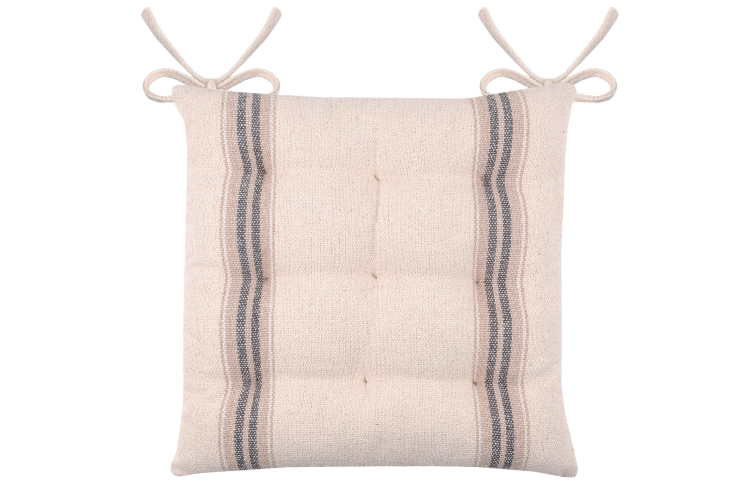 JASTUK ZA STOLICU SA NASLONOM   40/40 cm   - bela/antracit, Osnovno, tekstil (40/40cm)