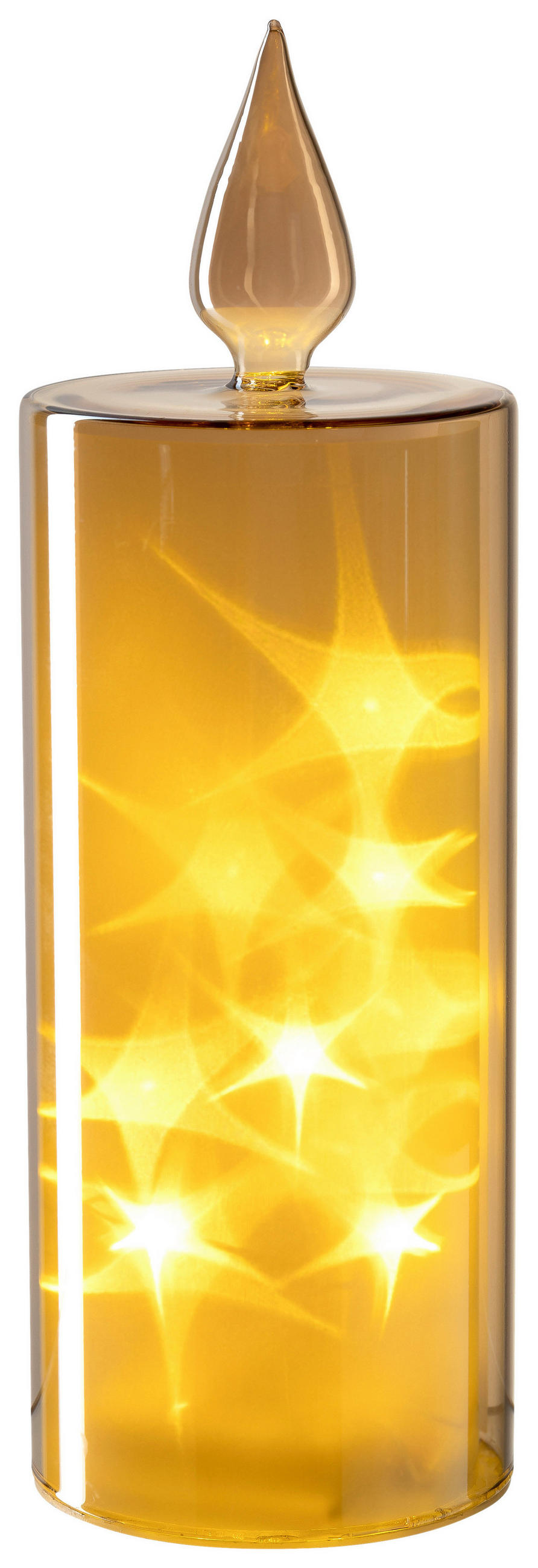 LED-KERZE - Goldfarben, Basics, Glas/Kunststoff (9,00/27,00/9,00cm) - Leonardo