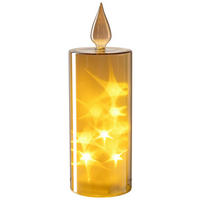 LED-KERZE - Goldfarben, Basics, Glas/Kunststoff (9,00/27,00/9,00cm) - Leonardo