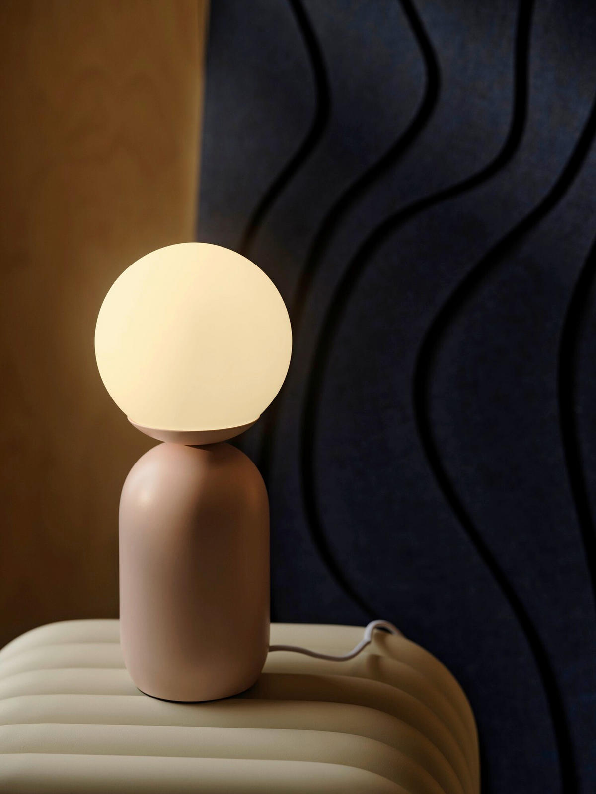 TISCHLEUCHTE Notti 15/15/34,5 cm  - Altrosa, Design, Metall (15/15/34,5cm) - Nordlux