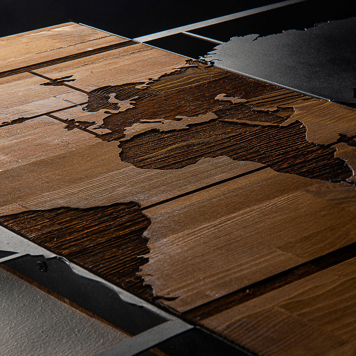 OBJEKTBILD 85/58 cm  - Schwarz/Braun, Basics, Holzwerkstoff (85/58cm)