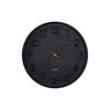 WANDUHR  Schwarz 30 cm  - Schwarz, Basics, Kunststoff (30cm) - Karlsson