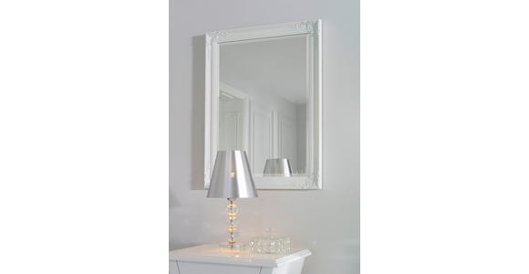 WANDSPIEGEL 60/80/3,3 cm in rechteckig - Weiß, LIFESTYLE, Holz (60/80/3,3cm) - Carryhome