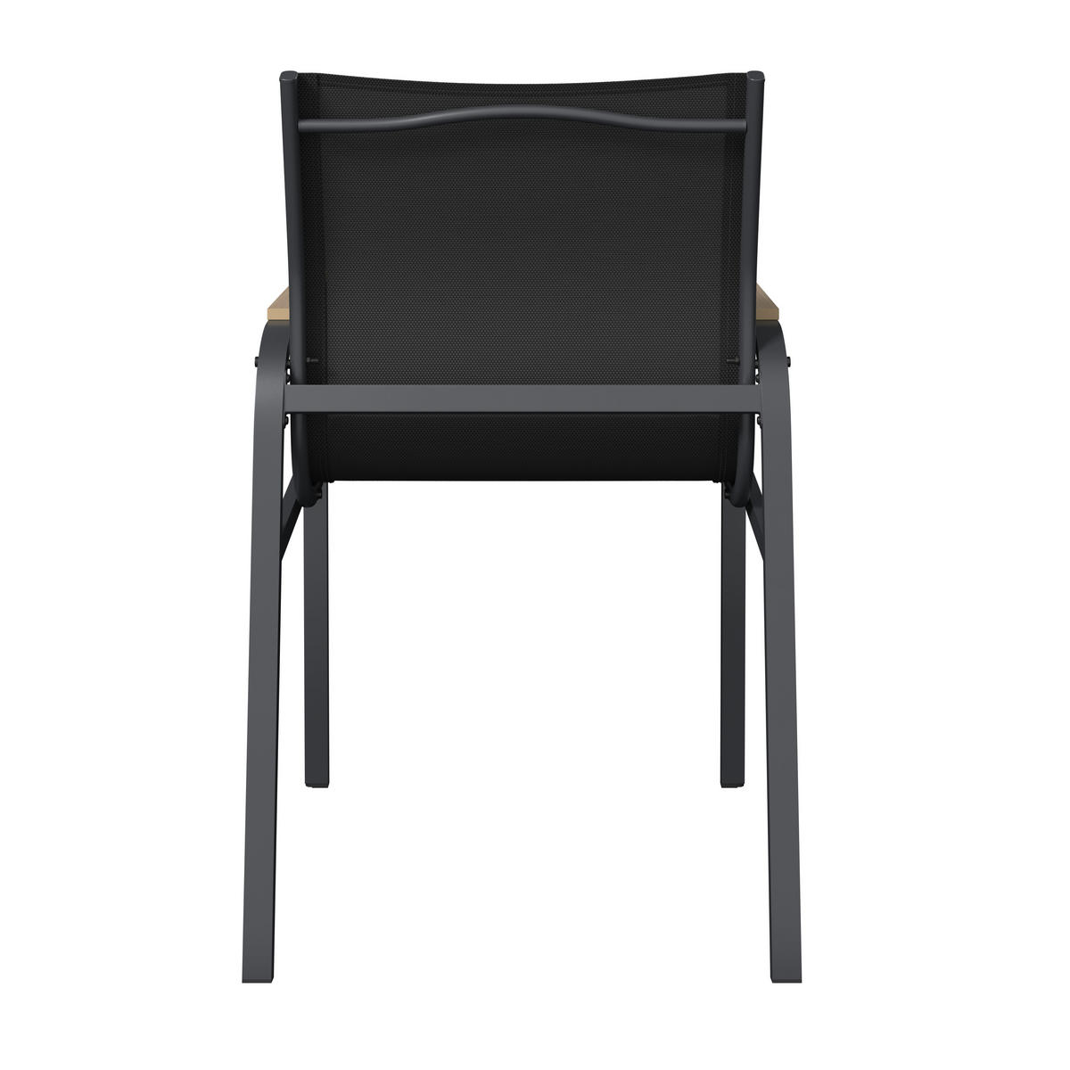 GARTENTISCHGRUPPE beschichtet Stahl  - Dunkelgrau/Naturfarben, MODERN, Glas/Kunststoff (150/75.5/90cm) - Ambia Garden