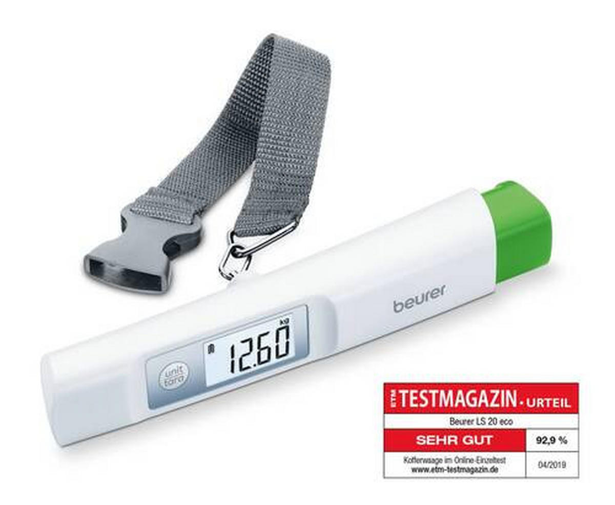 KOFFERWAAGE Weiss  - Weiss, Basics, Kunststoff (3,5/2,8/17,3cm) - Beurer