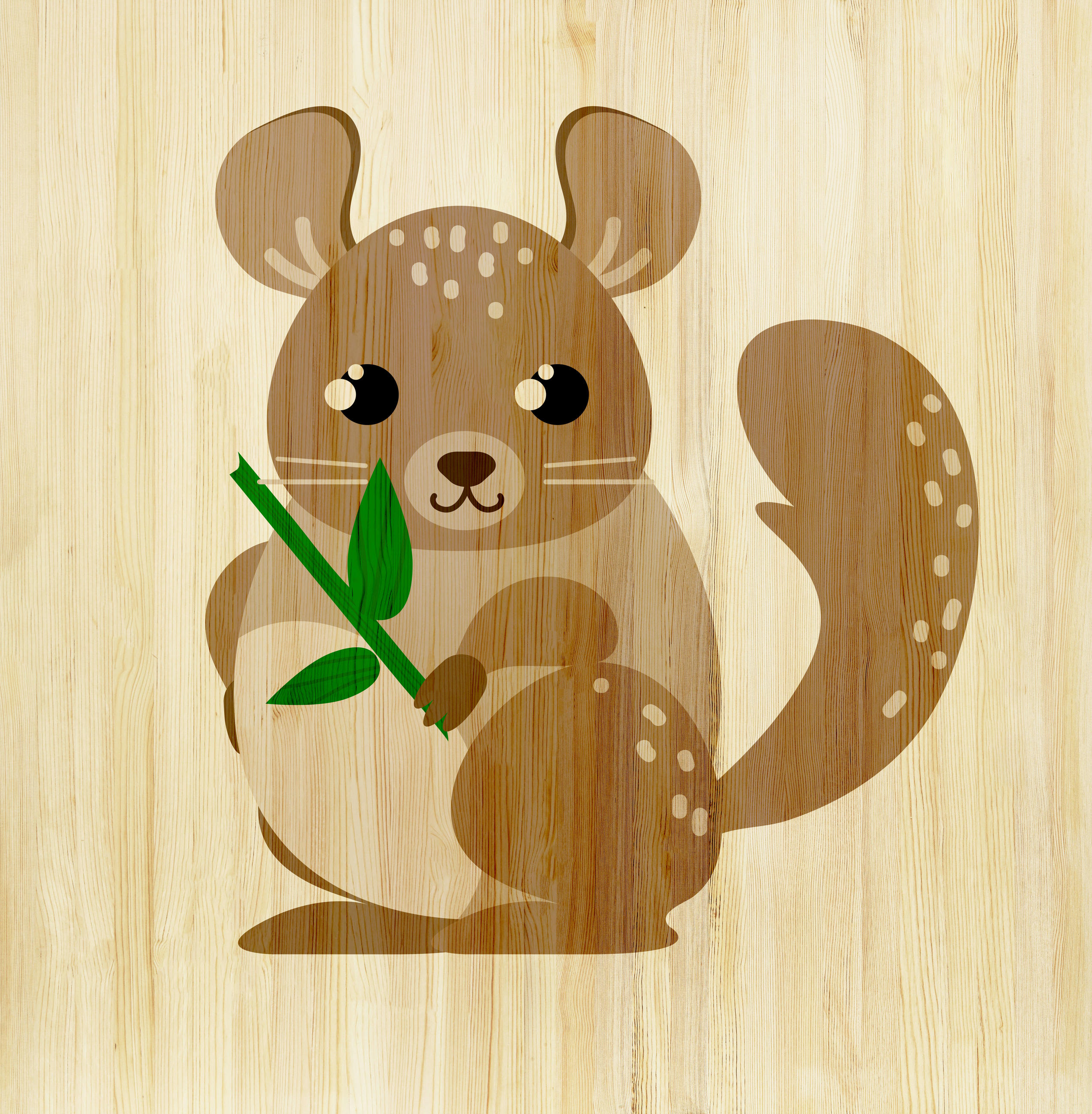 BABYWANDDEKO - Grau, Basics, Holz (40/40/3cm)