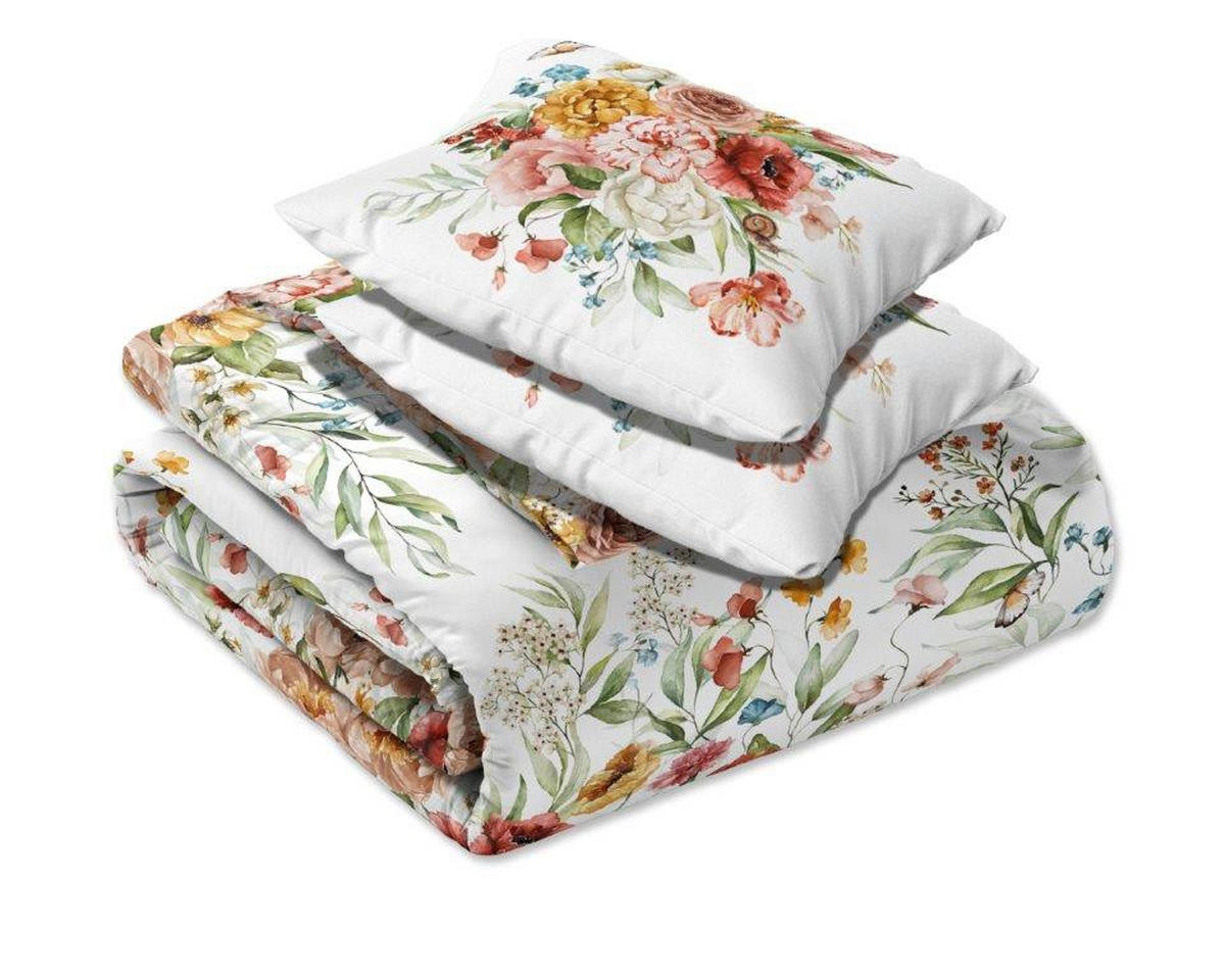 POSTELJINA SA DVA LICA 200/200 cm saten bela  - bela, Osnovno, tekstil (200/200cm) - Esposa