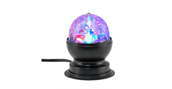 LED-TISCHLEUCHTE 8,8 cm - Transparent/Schwarz, Trend, Kunststoff (8,8cm) - Novel