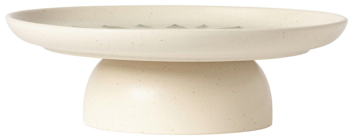 TORTENPLATTE PACIFICA 27 cm  - Waldgrün/Creme, Basics, Keramik (27cm) - Costa Nova