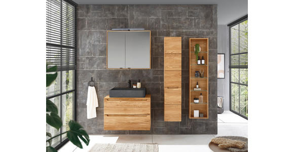 WASCHBECKEN 62/13/42 cm  - Schwarz, Basics, Stein (62/13/42cm) - Linea Natura