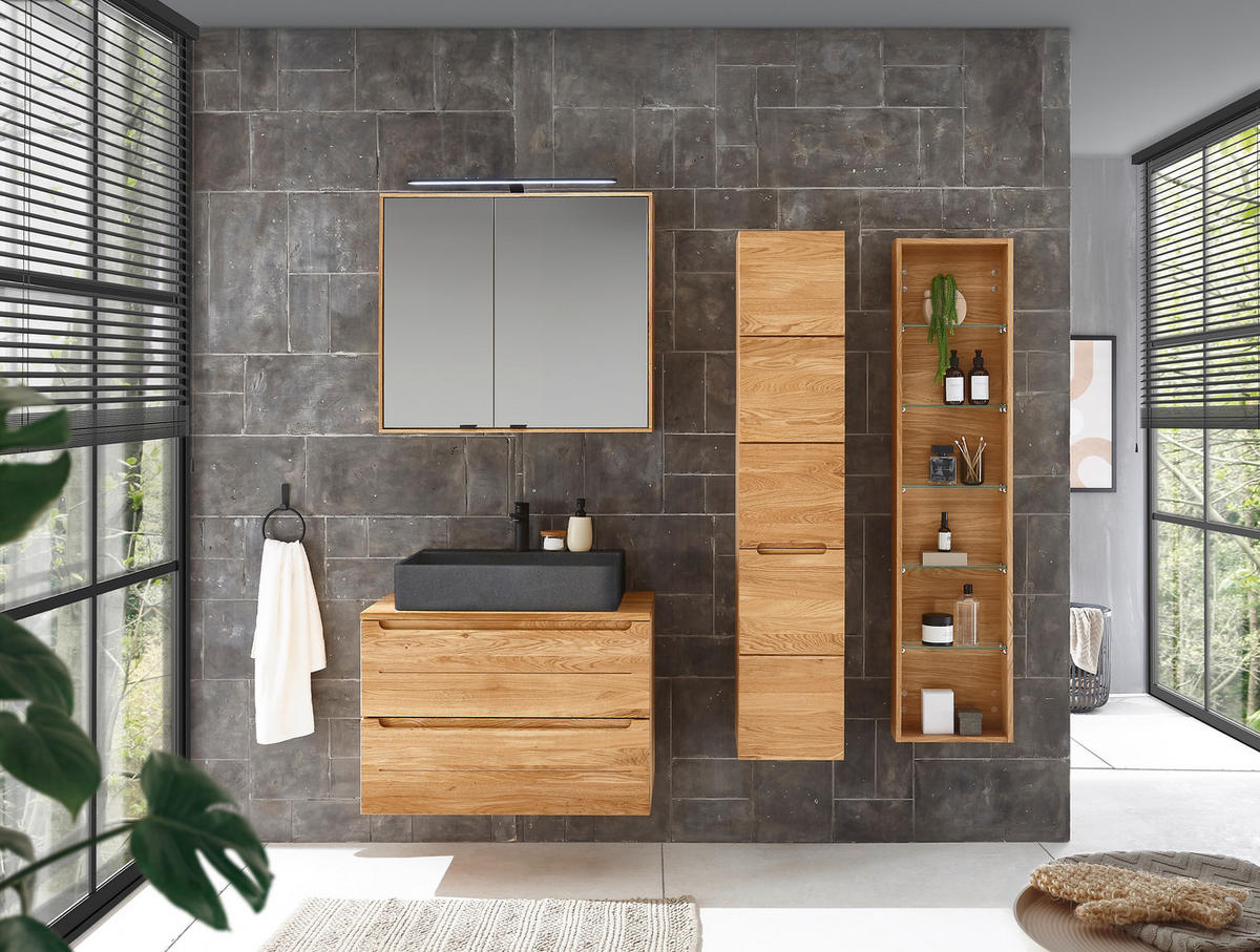 LAVOAR 62/13/42 cm  - negru, Basics, piatră (62/13/42cm) - Linea Natura
