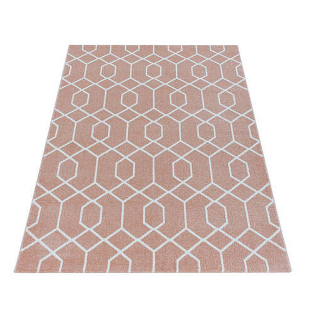 VÄVD MATTA 240/340 cm Efor 3713 rose  - rosa, Basics, textil (240/340cm)