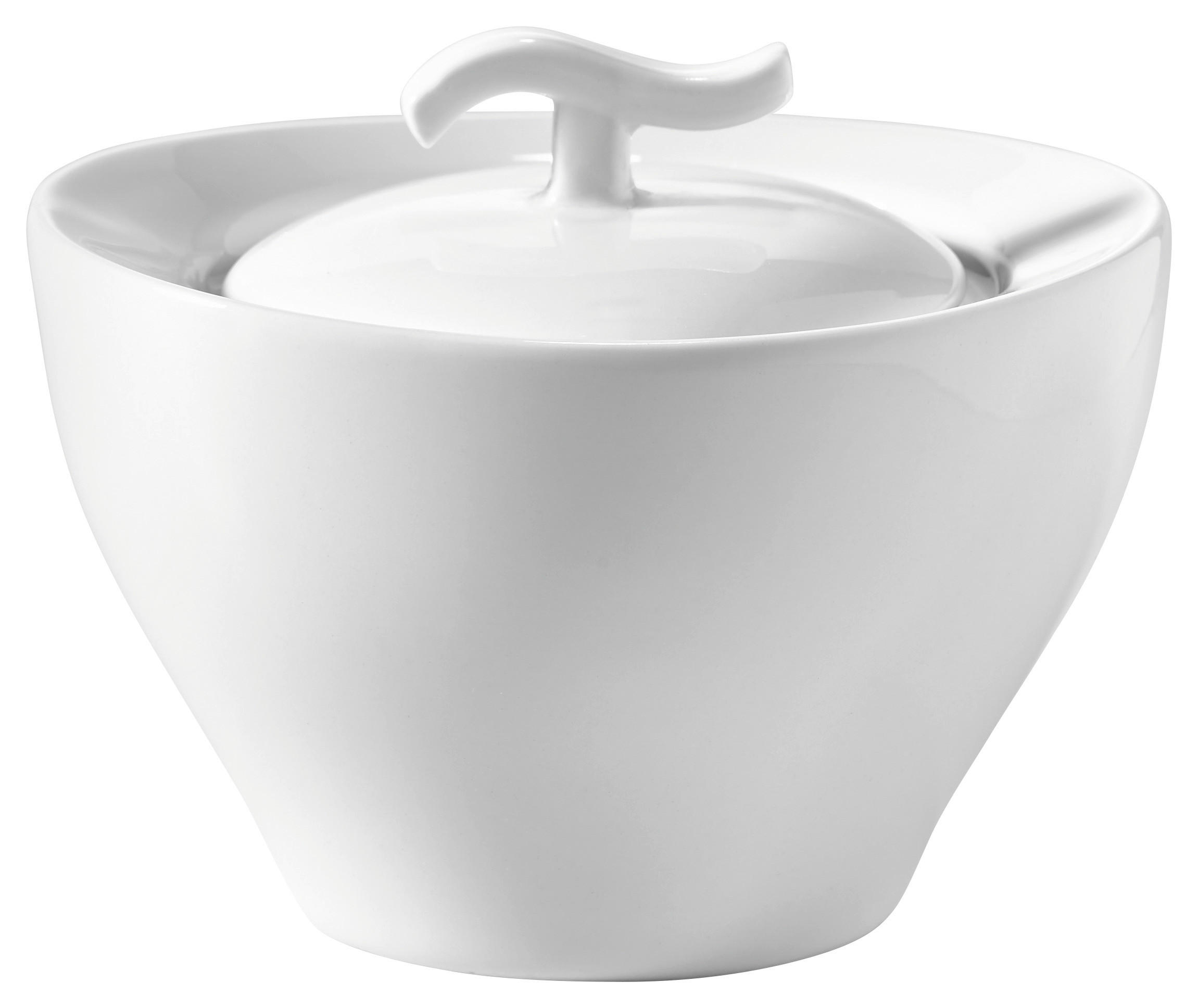 Posoda za sladkor swing  Swing  11/9,5/8,5 cm           - bela, Basics, keramika (11/9,5/8,5cm) - Novel