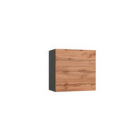 KÜCHENOBERSCHRANK 60/57/34 cm  in Graphitfarben, Eiche Wotan  - Eiche Wotan/Graphitfarben, Design (60/57/34cm) - Held