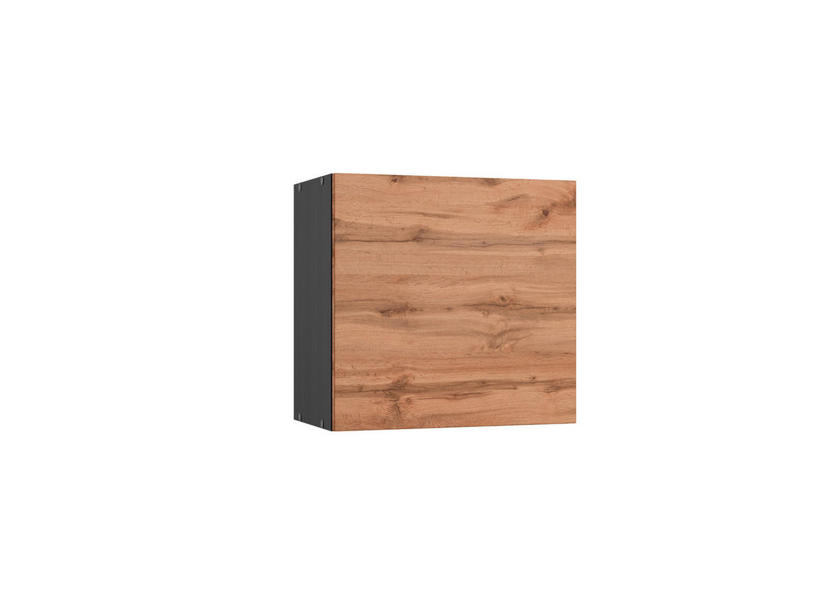 KÜCHENOBERSCHRANK 60/57/34 cm  in Graphitfarben, Eiche Wotan  - Eiche Wotan/Graphitfarben, Design (60/57/34cm) - Held