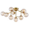 DECKENLEUCHTE     - Goldfarben, Trend, Glas/Metall (60/17,5/60cm) - MAYTONI