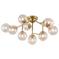 DECKENLEUCHTE     - Goldfarben, Trend, Glas/Metall (60/17,5/60cm) - MAYTONI